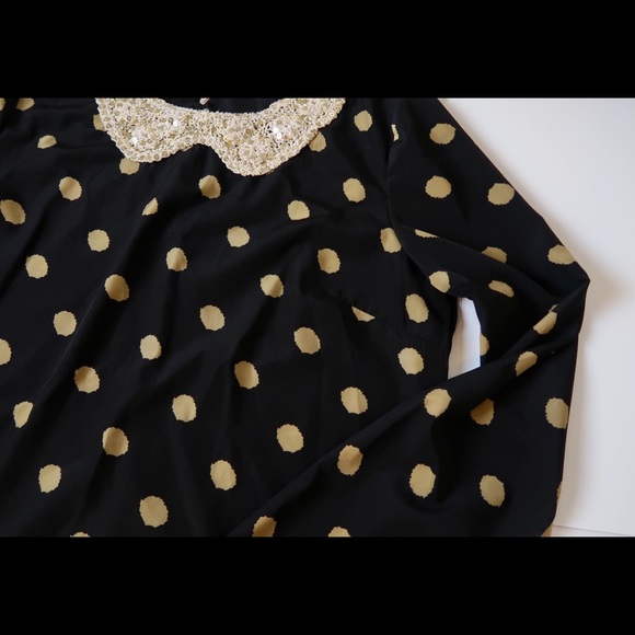 Chloe K faux collar blouse, size L (used) - Picture 3 of 4